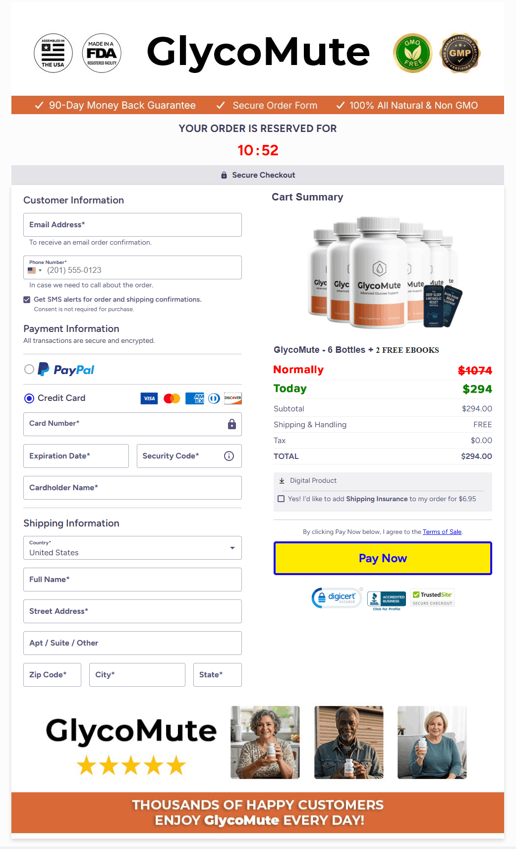 glycomute-buynow-order-page